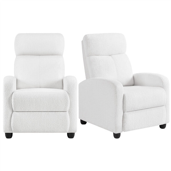 Yaheetech Fabric Pushback Recliner Chair