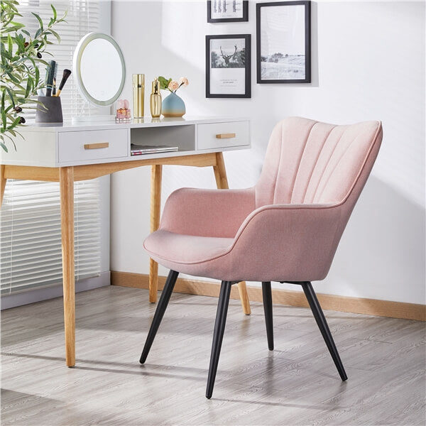 Yaheetech Pleated Fabric Armchair