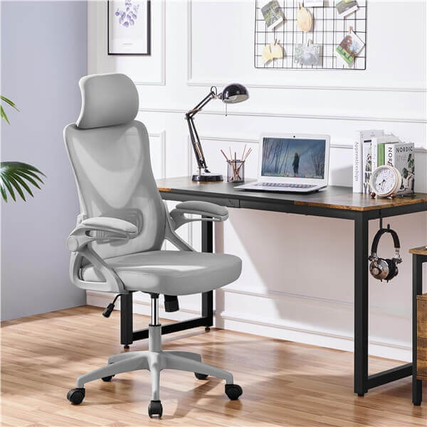 Yaheetech High Back Mesh Office Chair with 90° Flip-up Armrest