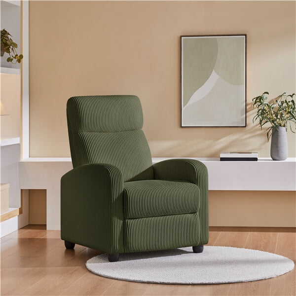 Yaheetech  Recliner Chair Corduroy Recliner Sofa
