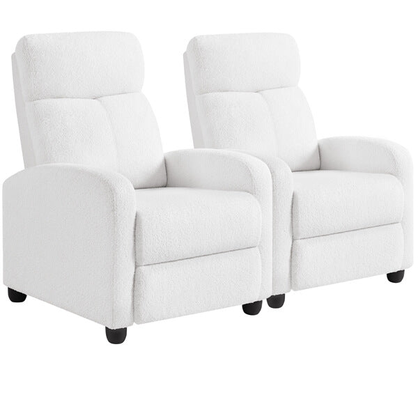 Yaheetech Fabric Pushback Recliner Chair
