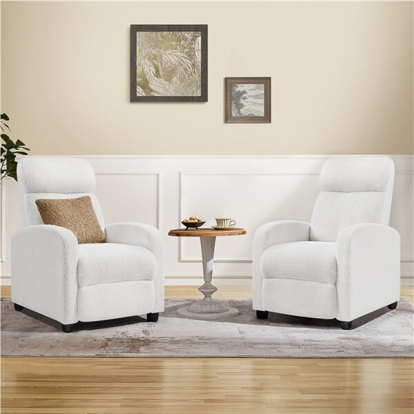 Yaheetech Fabric Pushback Recliner Chair