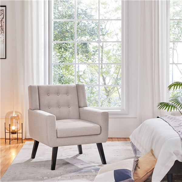 Yaheetech Modern Button Tufted Armchair
