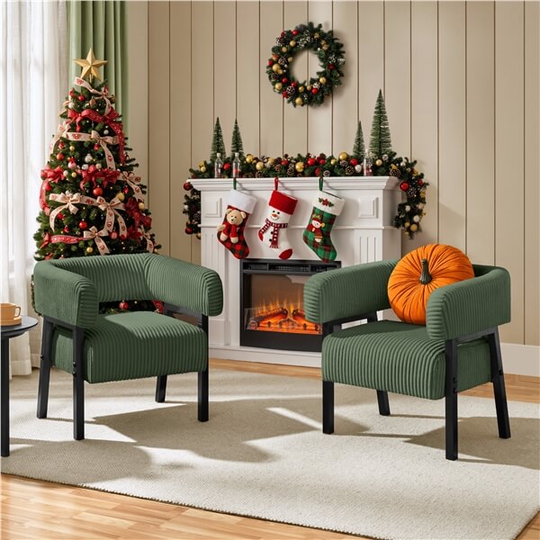 Yaheetech Accent Chair with Pocket Coiled Seat