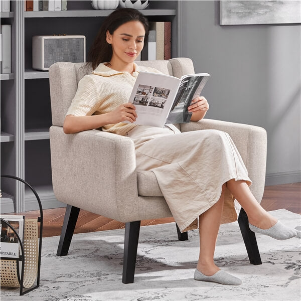 Yaheetech Modern Button Tufted Armchair