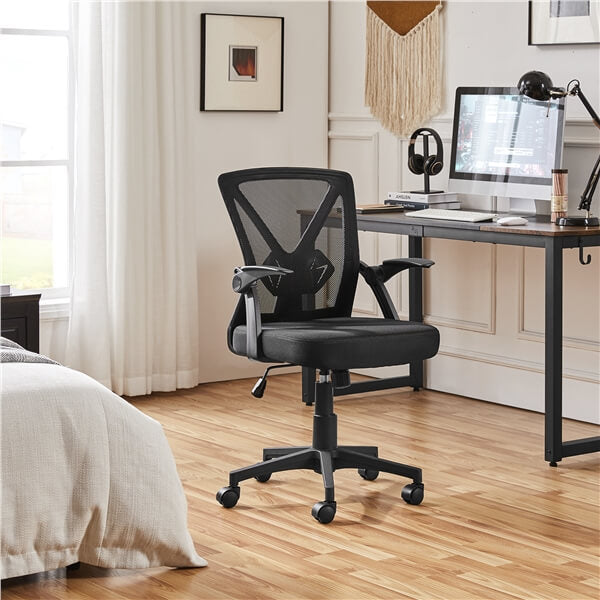 Yaheetech Computer Mesh Chair with Flip-up Arms Adjustable Height