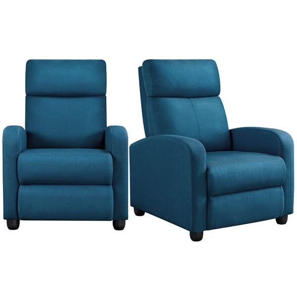 Yaheetech Modern Fabric Recliner Chair