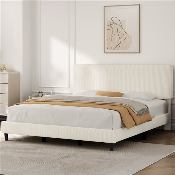 Yaheetech King Size Upholstered Bed