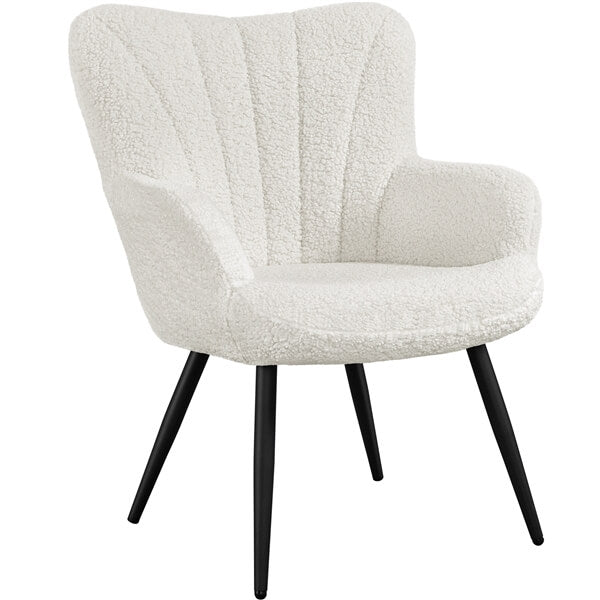 Yaheetech Boucle Accent Chair
