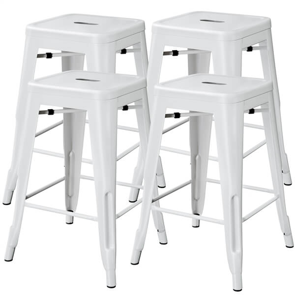 Yaheetech 24″ Height Metal Bar Stools