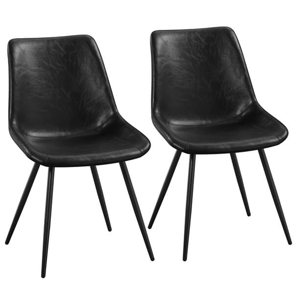 Yaheetech Dining Chairs Set of 2 Modern Upholstered Dining Room Chairs