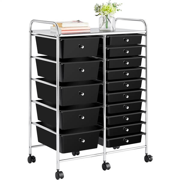 Yaheetech Utility Storage Cart with Wheels