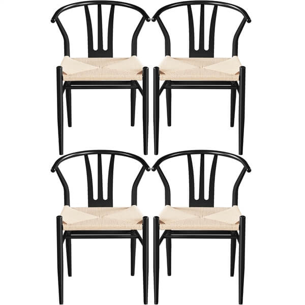 Yaheetech 2PCS Weave Arm Chair