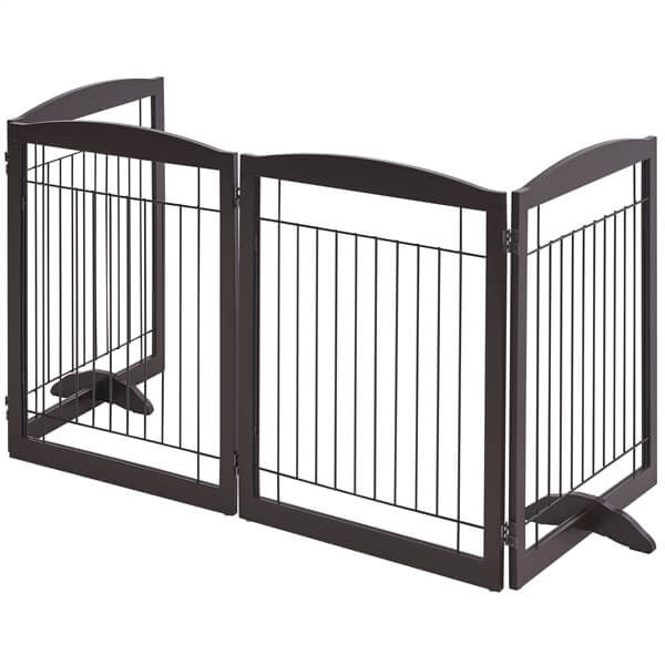 Yaheetech 32-inch Tall Dog Gate Extra Wide Pet Gate for Dogs