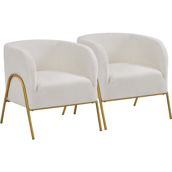 Yaheetech Modern Boucle Armchair
