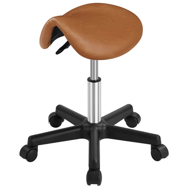 Yaheetech  Rolling Saddle Stool Hydraulic Adjustable Salon Chair