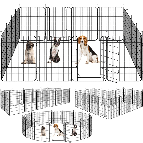 Yaheetech Expandable Dog Playpen, 16 Panel 24/32 inch
