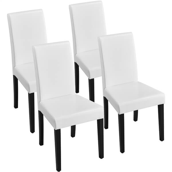 Yaheetech Dining Chairs Set of 4 PU Leather Upholstered Parsons
