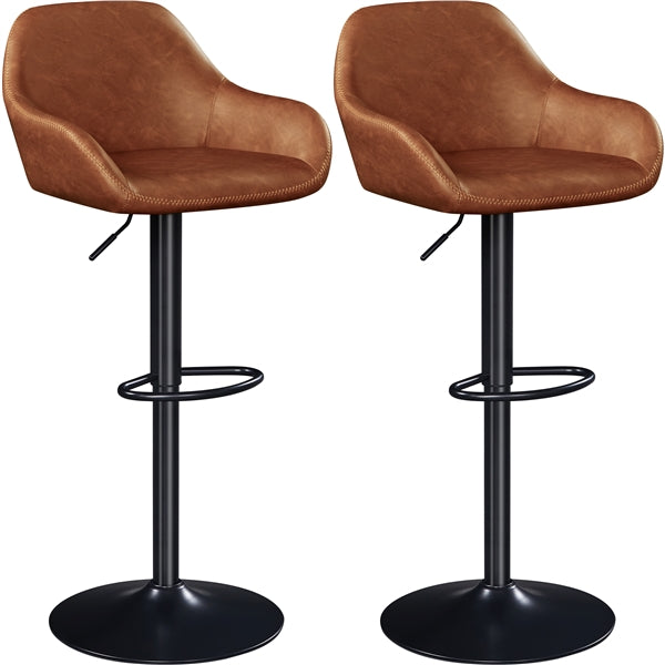 Yaheetech PU Leather Swivel Counter Height Barstools