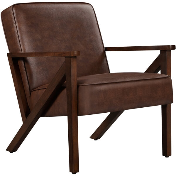 Yaheetech PU Leather Accent Chair