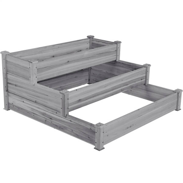 Yaheetech 3 Tier Raised Garden Bed Fir Wood