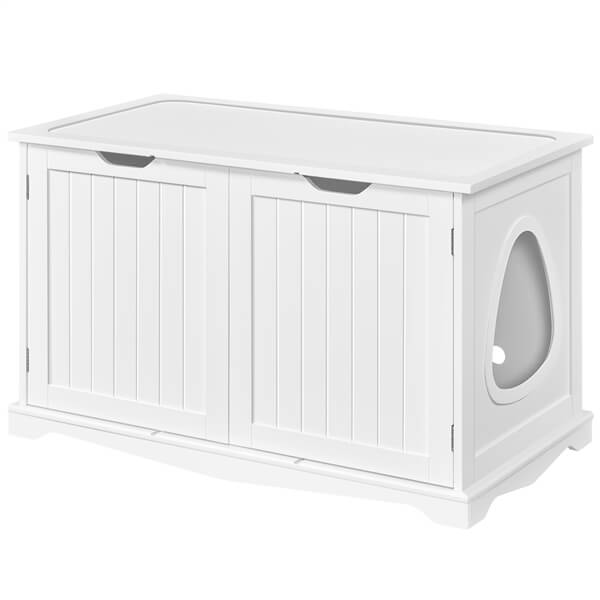 Yaheetech Cat Litter Box Enclosure, Litter Cabinet Furniture Hidden