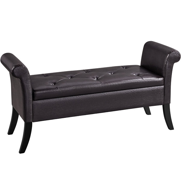 Yaheetech 52in Ottoman Bench Folding Storage Ottoman Bench