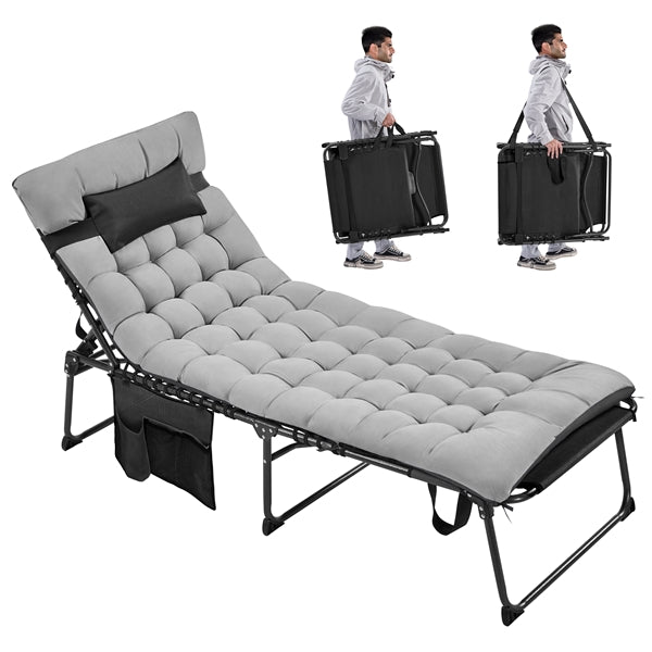 Yaheetech 5 Position Folding Tanning Chair