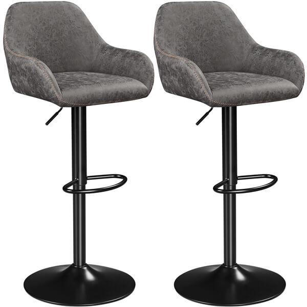 Yaheetech PU Leather Swivel Counter Height Barstools