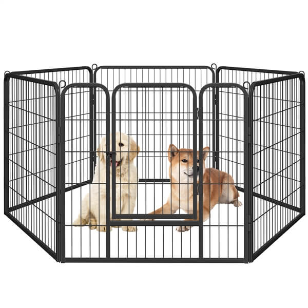 Yaheetech Wide Panel Dog Playpen, 6 Panels 32 inch