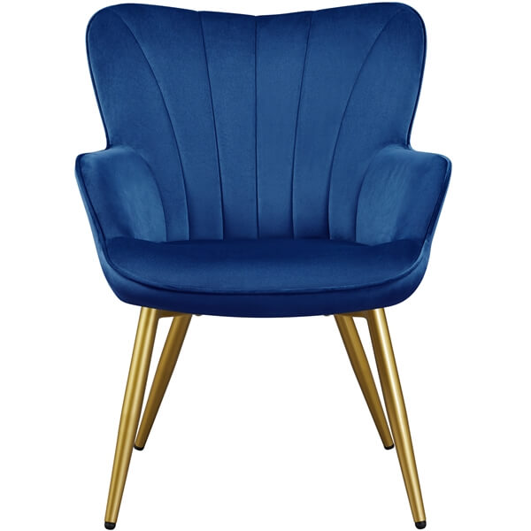 Yaheetech Velvet Accent Chair