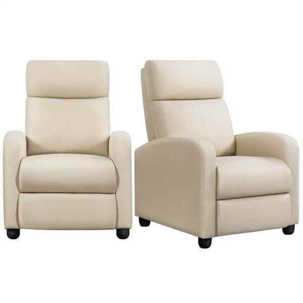 Yaheetech Modern Fabric Recliner Chair