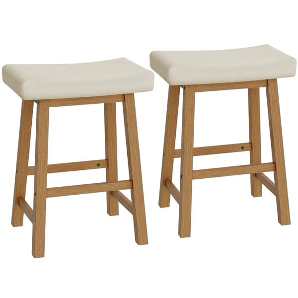 Set of 2 Farmhouse Counter Height Bar Stools