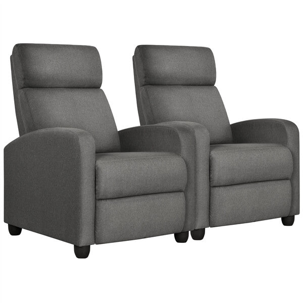 Yaheetech Modern Fabric Recliner Chair