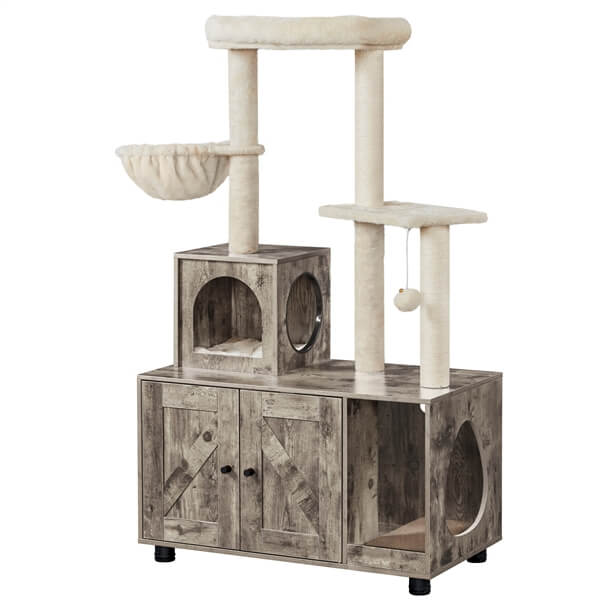 Yaheetech Litter Box Enclosure with Cat Tree