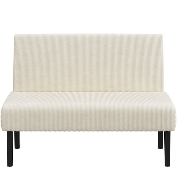 Yaheetech Corduroy Loveseat Small Couch
