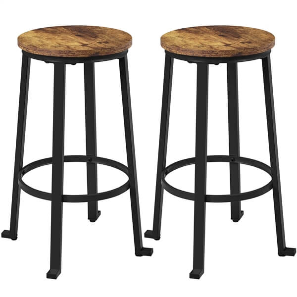 Yaheetech 26” Industrial Counter Barstools Set of 2