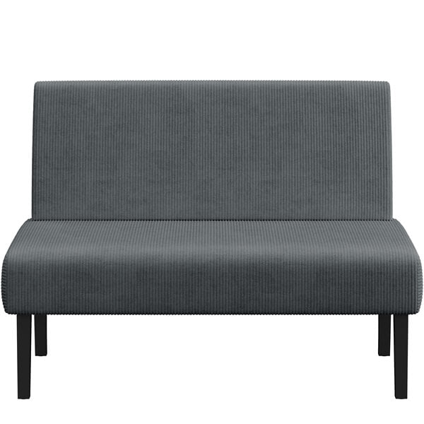 Yaheetech Corduroy Loveseat Small Couch