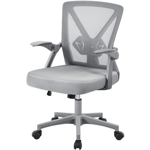 Yaheetech Computer Mesh Chair with Flip-up Arms Adjustable Height