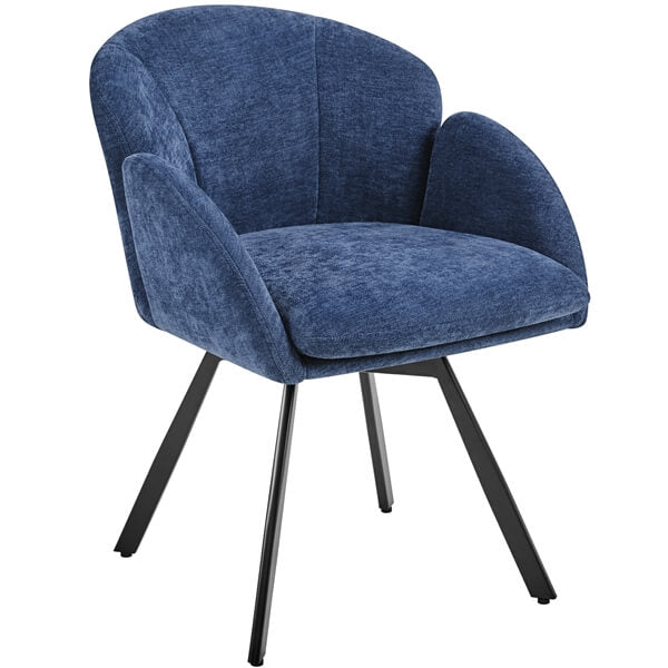 Yaheetech Flower-shaped Chenille Accent Armchair