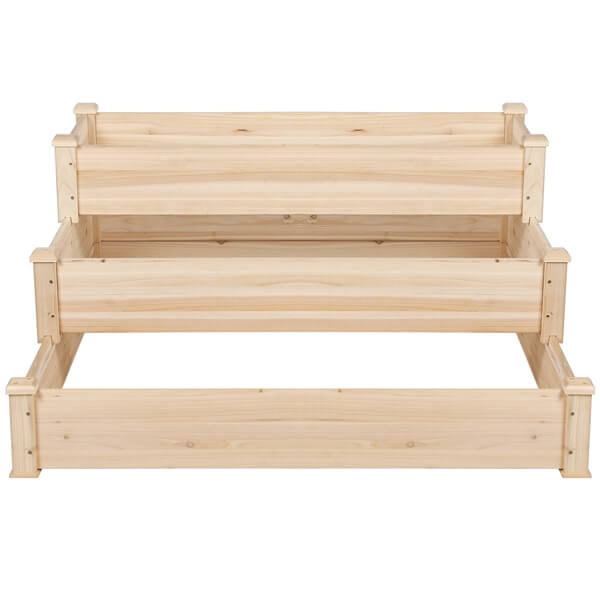 Yaheetech 3 Tier Raised Garden Bed Fir Wood