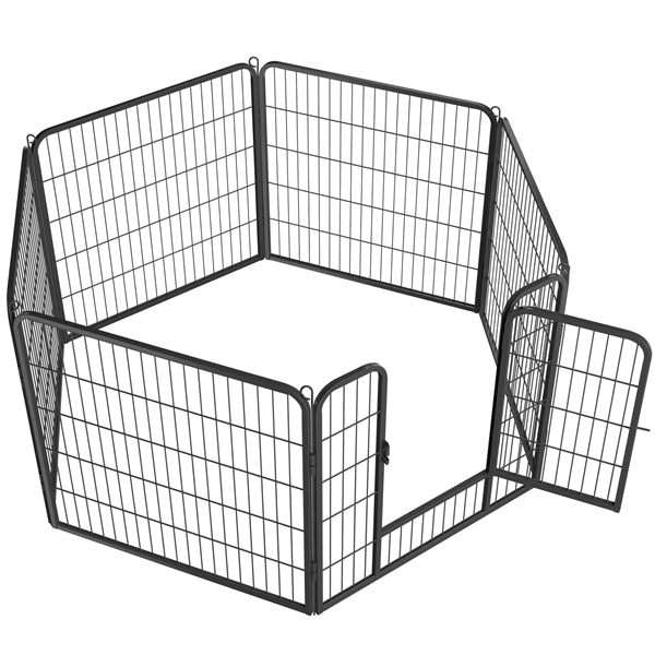 Yaheetech Wide Panel Dog Playpen, 6 Panels 32 inch