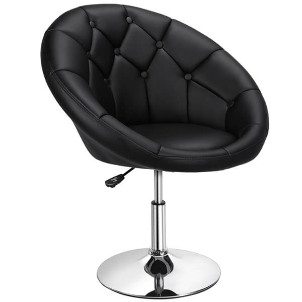 Yaheetech Height Adjustable Modern Round Barrel Chair