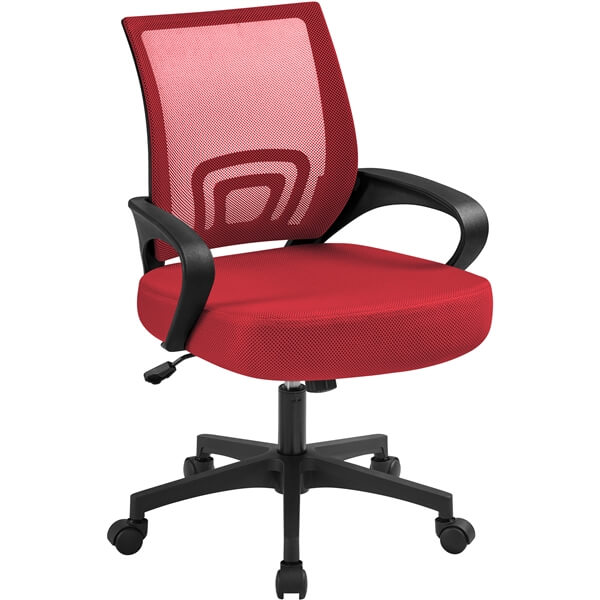 Yaheetech Mid-Back Mesh Office Chair