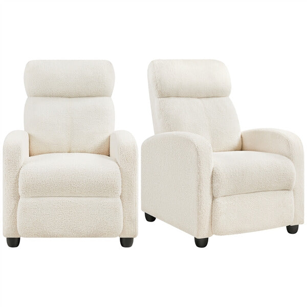 Yaheetech Fabric Pushback Recliner Chair