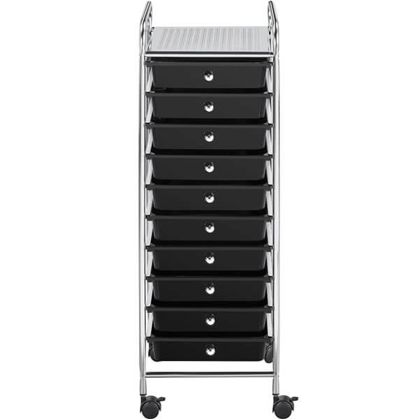 Yaheetech 10 Drawer Rolling Storage Cart