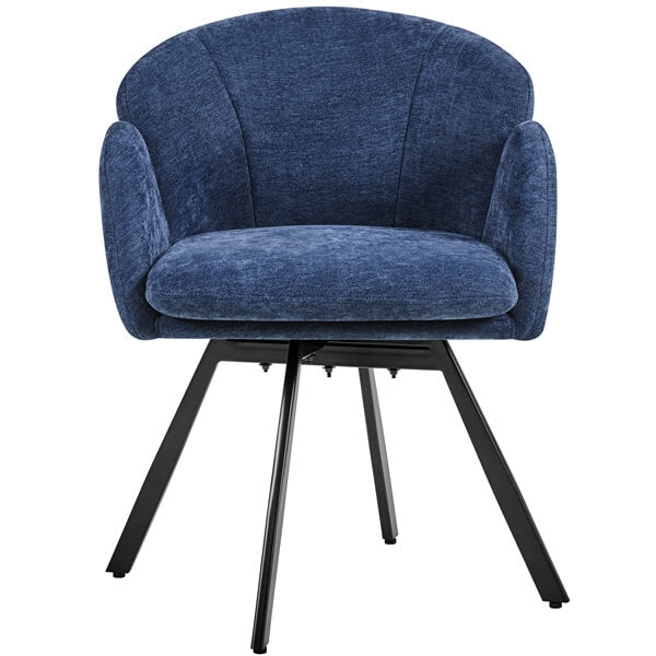 Yaheetech Flower-shaped Chenille Accent Armchair