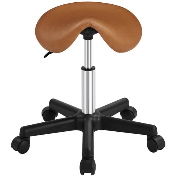 Yaheetech  Rolling Saddle Stool Hydraulic Adjustable Salon Chair