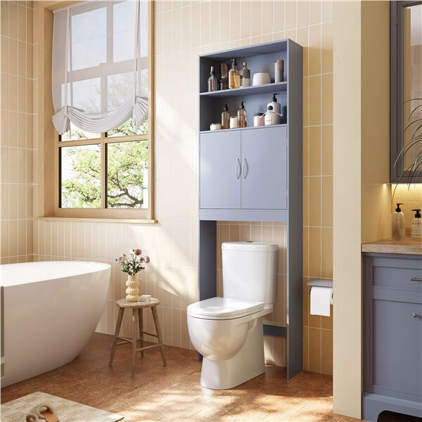 77″ Tall Over The Toilet Storage Cabinet