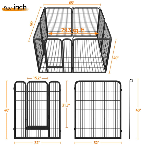 Yaheetech 40in Decorative Garden Fence